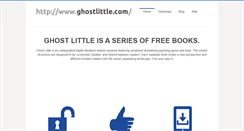 Desktop Screenshot of ghostlittle.com